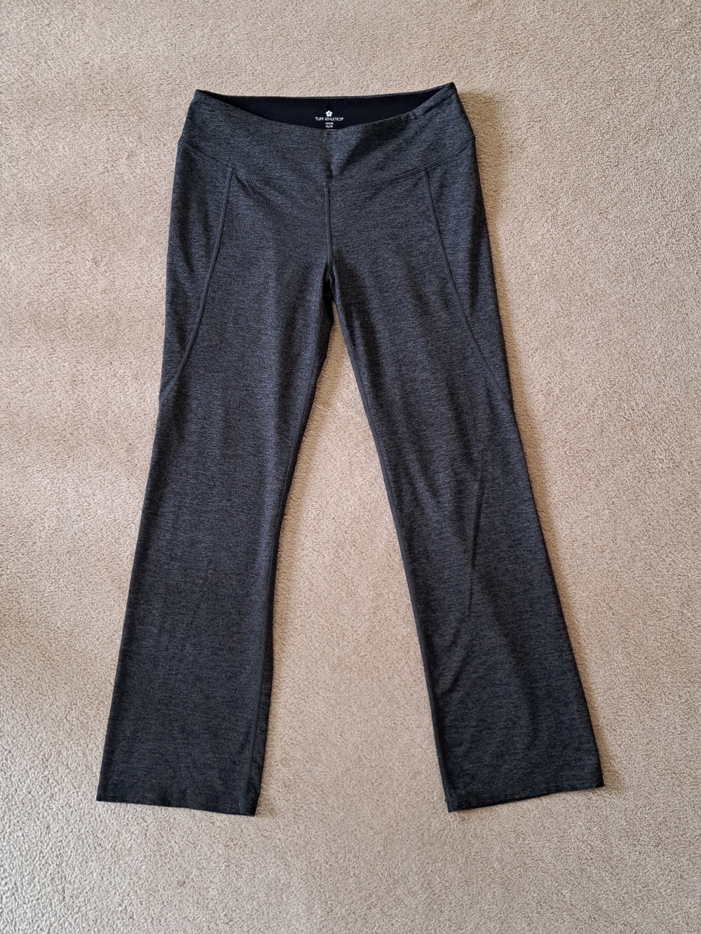 Tuff Athletics Dark Charcoal Yoga Pants Womens Medium Stretch Casual Activewear
